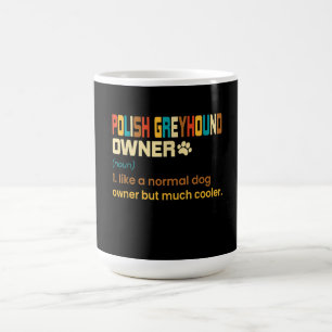 Funny Polish Greyhound Vintage Retro Dog Mom Dad G Kaffeetasse
