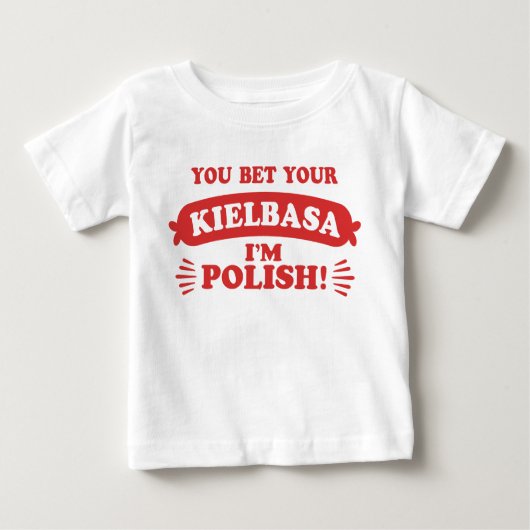 Funny Polish Kielbasa Baby T-shirt (Vorderseite)