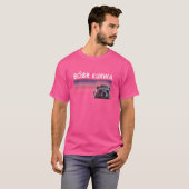 Funny Polish Kurwa Biber Retro Synthwave Style T-Shirt (Vorne ganz)