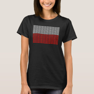 Funny Polish Polska polska flagge kurwa T-Shirt