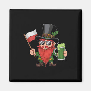 Funny Polish St. Patrick's Day Polen Flagge Magnet