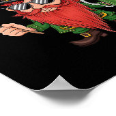 Funny Polish St. Patrick's Day Polen Flagge Poster (Ecke)