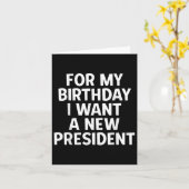 Funny Political Birthday Geschenk Wollte ich ein n Karte (Gelbe Blume)