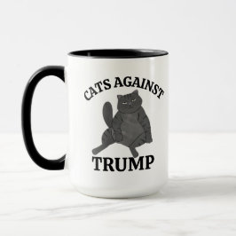 Funny Political Cat Feminist Anti-Trump Coffee Tasse