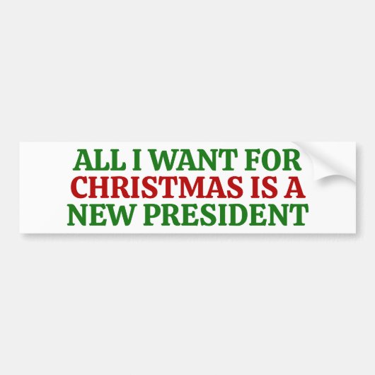 Funny Political Christmas Anti Trump Autoaufkleber (Vorne)