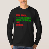 Funny Political Christmas Wahl Long Sleeve T-Shirt (Vorderseite)