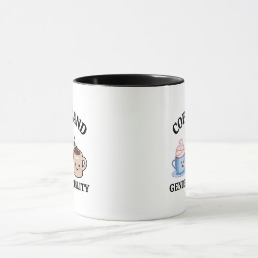 Funny Political Coffee LGBTQ Gay Pride Feminist Tasse (Zentrum)
