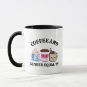 Funny Political Coffee LGBTQ Gay Pride Feminist Tasse (Links)