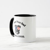 Funny Political Dog Mama Anti Trump Pitbull Vater Tasse (Vorderseite Links)