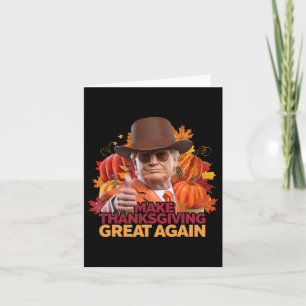 Funny Political Erntedank Trump Design Karte