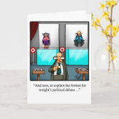 Funny Political Humor Grußkarte Karte (Gelbe Blume)