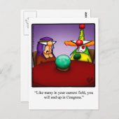 Funny Political Humor Postcard Postkarte (Vorne/Hinten)