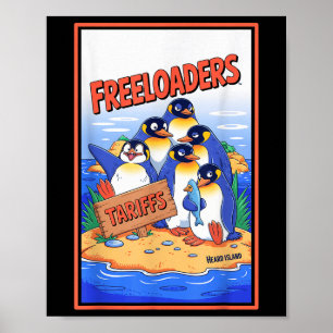 Funny Political Injustice Tarife Heard Island Pen Poster