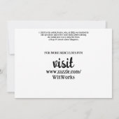 Funny Political Joest Forest Climate Change Satire Einladung (Rückseite)