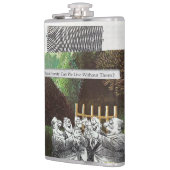 Funny Political Joest Forest Climate Change Satire Flachmann (Links)