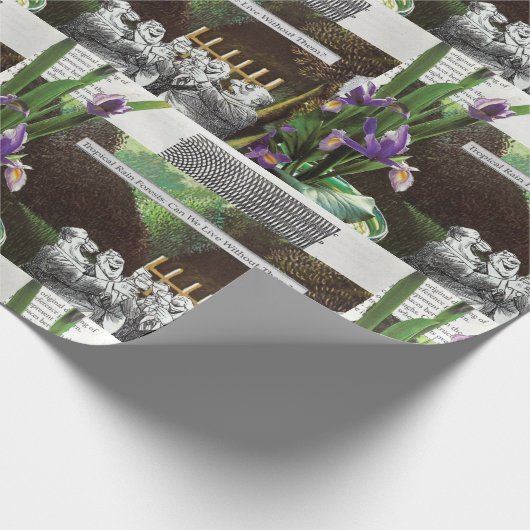 Funny Political Joest Forest Climate Change Satire Geschenkpapier (Ecke)