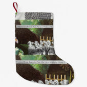 Funny Political Joest Forest Climate Change Satire Kleiner Weihnachtsstrumpf (Vorderseite)