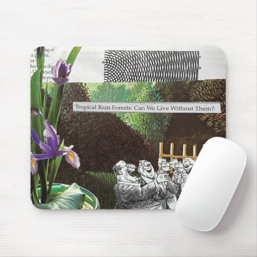 Funny Political Joest Forest Climate Change Satire Mousepad (Mit Mouse)
