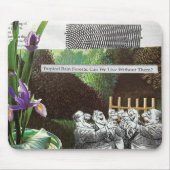 Funny Political Joest Forest Climate Change Satire Mousepad (Vorne)