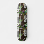 Funny Political Joest Forest Climate Change Satire Skateboard (Vorne)