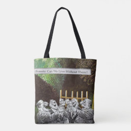 Funny Political Joest Forest Climate Change Satire Tasche
