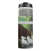 Funny Political Joest Forest Climate Change Satire Thermosbecher (Vorderseite)