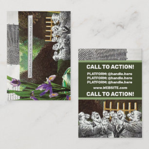 Funny Political Joest Forest Climate Change Satire Visitenkarte