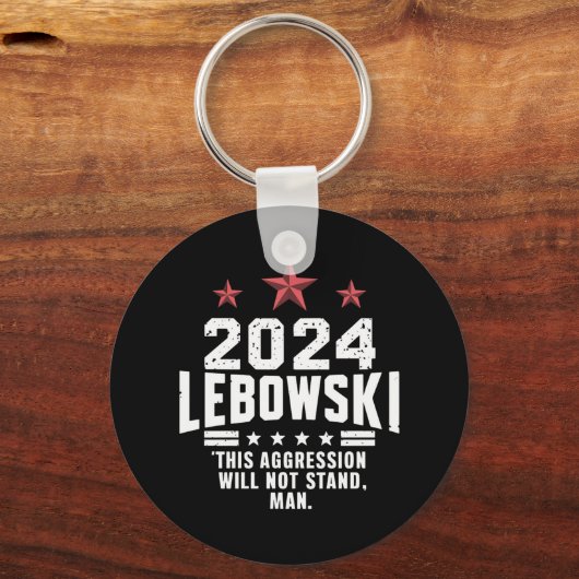 Funny Political Lebowski Wahl 2024 Schlüsselanhänger (Vorderseite)