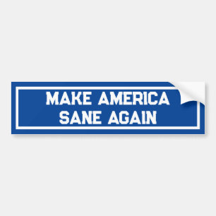 Funny Political Make America Sane Again Autoaufkleber