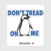 Funny Political Meme Penguin Tariff Aufkleber (Blatt)