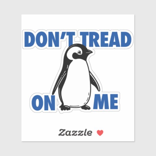 Funny Political Meme Penguin Tariff Aufkleber (Blatt)