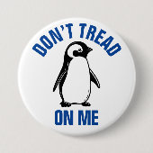 Funny Political Meme Penguin Tariff Button (Vorderseite)