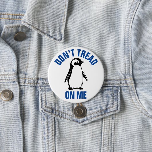 Funny Political Meme Penguin Tariff Button (Beispiel)