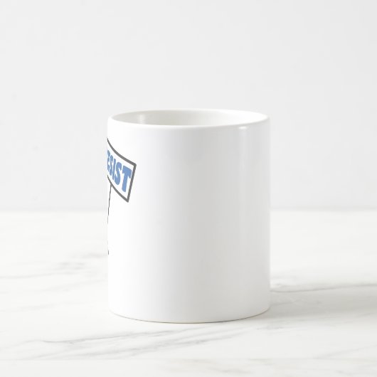 Funny Political Meme Penguin Tariff Kaffeetasse (Mittel)