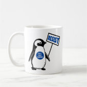 Funny Political Meme Penguin Tariff Kaffeetasse (Links)