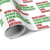 Funny Political New President for Christmas Geschenkpapier (Rolleneckpunkt)