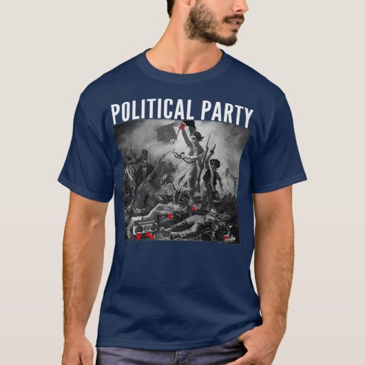Funny Political Party French Revolution Bee T-Shirt (Vorderseite)