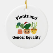 Funny Political Pflanze Garden Decor Gay Pride LGB Keramik Ornament (Hinten)