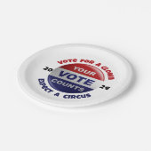 Funny Political Zitat Red White Blue Paper Plate Pappteller (Schrägansicht)