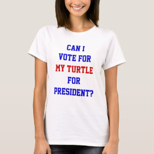 Funny Politique Turtle Abstimmung über Präsident Z T-Shirt