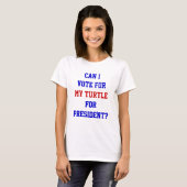 Funny Politique Turtle Abstimmung über Präsident Z T-Shirt (Vorne ganz)