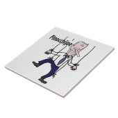 Funny politisch Anti Joe Biden Pun Fliese (Seite)