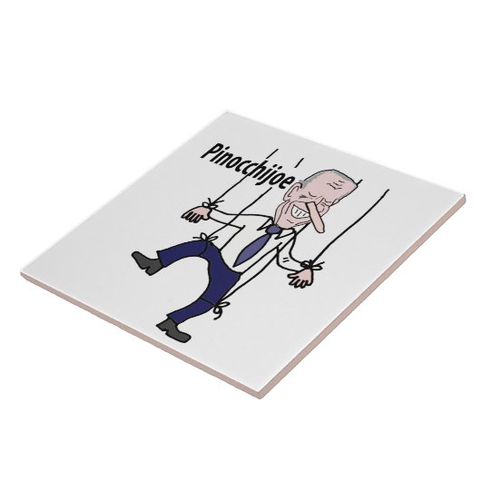 Funny politisch Anti Joe Biden Pun Fliese (Seite)