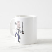 Funny politisch Anti Joe Biden Pun Kaffeetasse (Vorderseite Links)