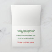 Funny Politisch inkorrekte Weihnachtszucht Feiertagskarte (Innenseite)