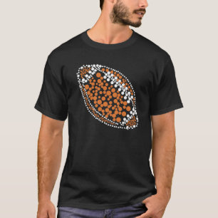 Funny Polka Dot Football Lover Player Internationa T-Shirt