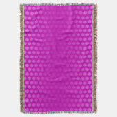 Funny Polka Dots Pattern pink + Ihre Idee Decke (Vorderseite Vertikal)