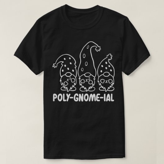 Funny Polygnomeial Polynomial Gnome Math Teacher T-Shirt (Design vorne)