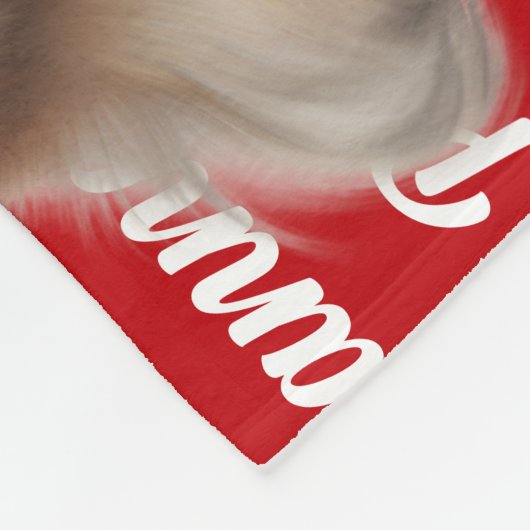 Funny Pomeranian Dog Name Pattern Christmas Fleecedecke (Ecke)