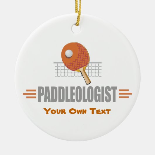Funny Pong Lover Keramik Ornament (Vorne)